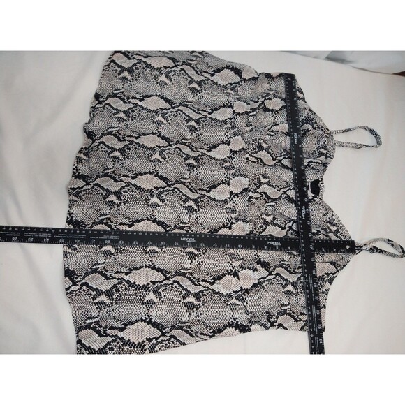Torrid Size 4 Snakeskin Print Spaghetti Strap Fitted Tank Top Back Zipper Sexy - Picture 4 of 12
